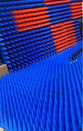 Conical microwave absorbing materials, solid cone absorbing materials, anechoic chamber wedge sponge, interference shielding materials