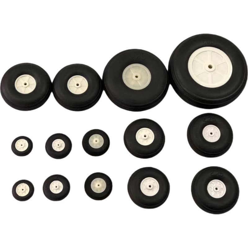 0.75~5 inch RC Airplane Landing Gear Wheels Fixed Wing Aircraft Wheels Rubber Wheels UAV PU Wheels