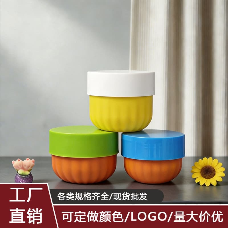 Velvet Plastic Bath Salt Jar Hair Cleansing Cream Bottle Face Cream Mask Body Velvet Plastic Sub-Bottle Cosmetic Packaging