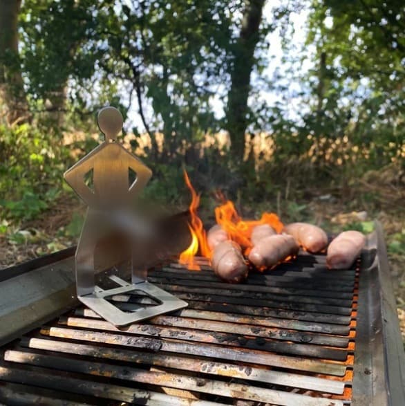 Outdoor Prankster Stainless Steel BBQ Sausage Holder Grill Sausage Rack