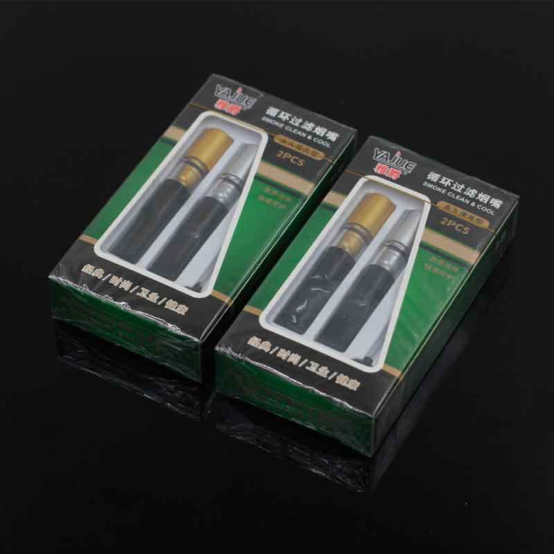 Men's coarse, medium and fine three-purpose cigarette holder filter circulation type washable cigarette filter cigarette holder wholesale cross-border