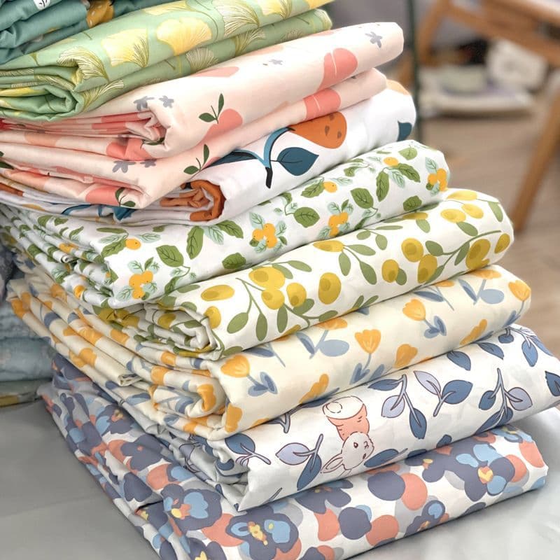 Sheets, fitted sheets, quilt covers, twill skin-friendly four seasons single piece, internet celebrity quilt, student single, double