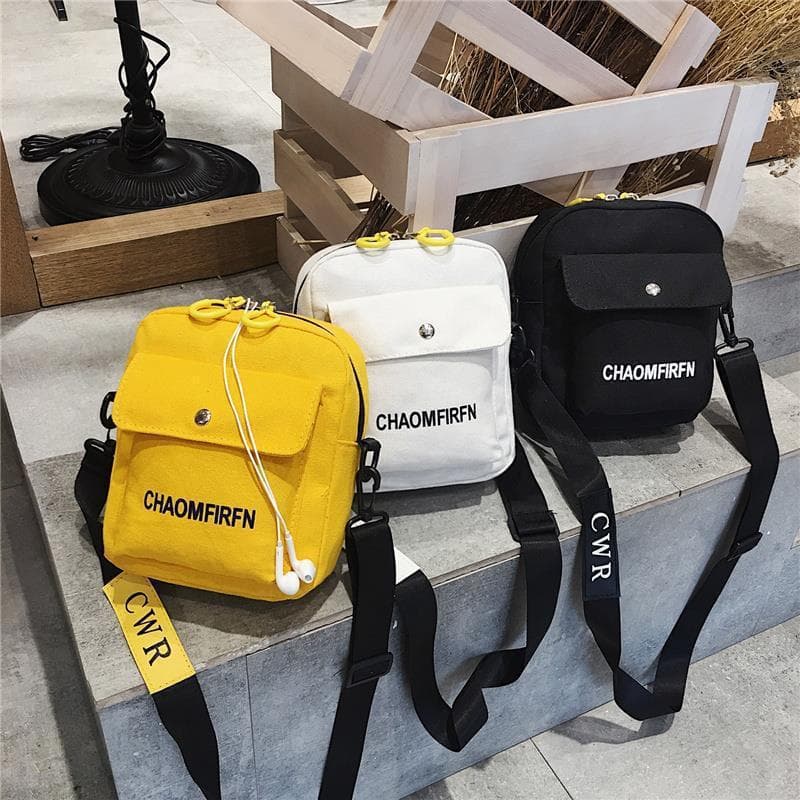 Ins Canvas Small Bag Women 2026 New Korean Style Versatile Crossbody Bag Student Shoulder Bag Teenager Mini Bag