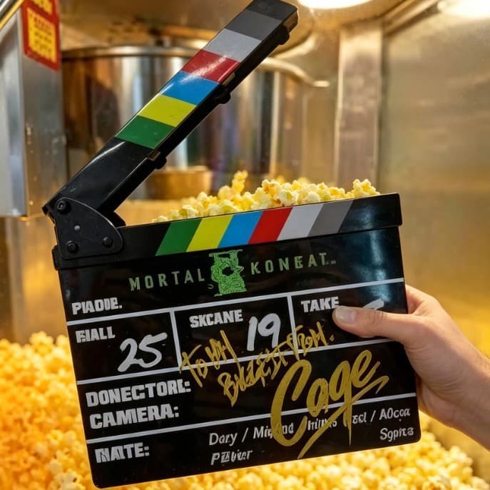 Amazon cross-border hot product creative Mortal Kombat movie theater popcorn bucket