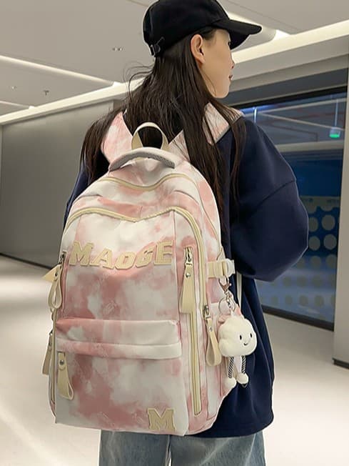 2025 New Backpack for Female College Students Japanese Style Large Capacity Trendy Backpack for Middle School High School Students Men Travel Backpack
