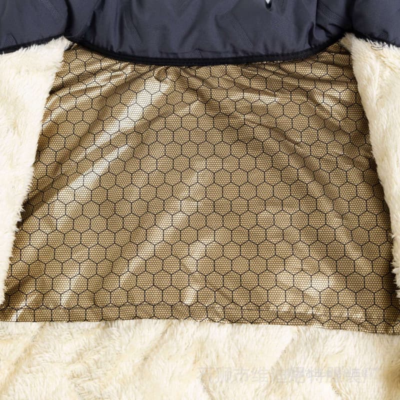 Cross-border European Size Mid-Length Lamb Fleece Cotton Coat Men's Winter Quilted Jacket Warm Outerwear Ultrasonic Edition