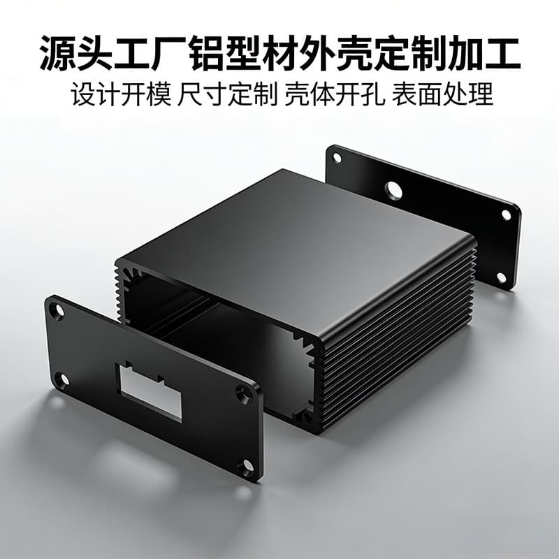 Decoder Aluminum Alloy Shell Fiber Optic Transceiver Controller One-Stop Aluminum Profile Shell Custom Source Factory
