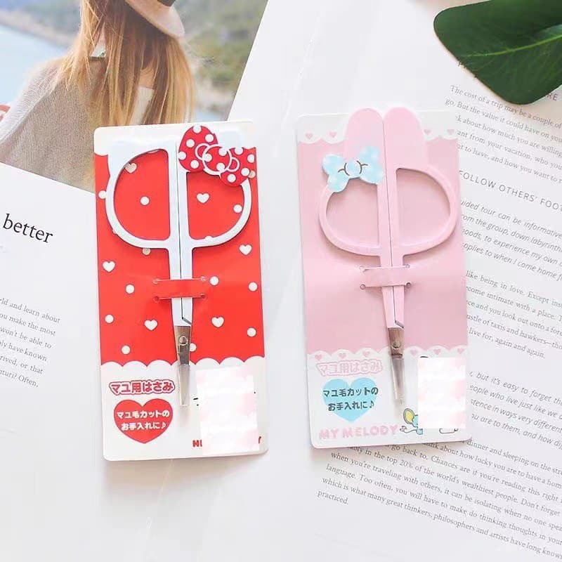 Cartoon eyebrow trimmers, Korean style makeup scissors, eyebrow trimmers, HT Cat beauty scissors, portable makeup tools