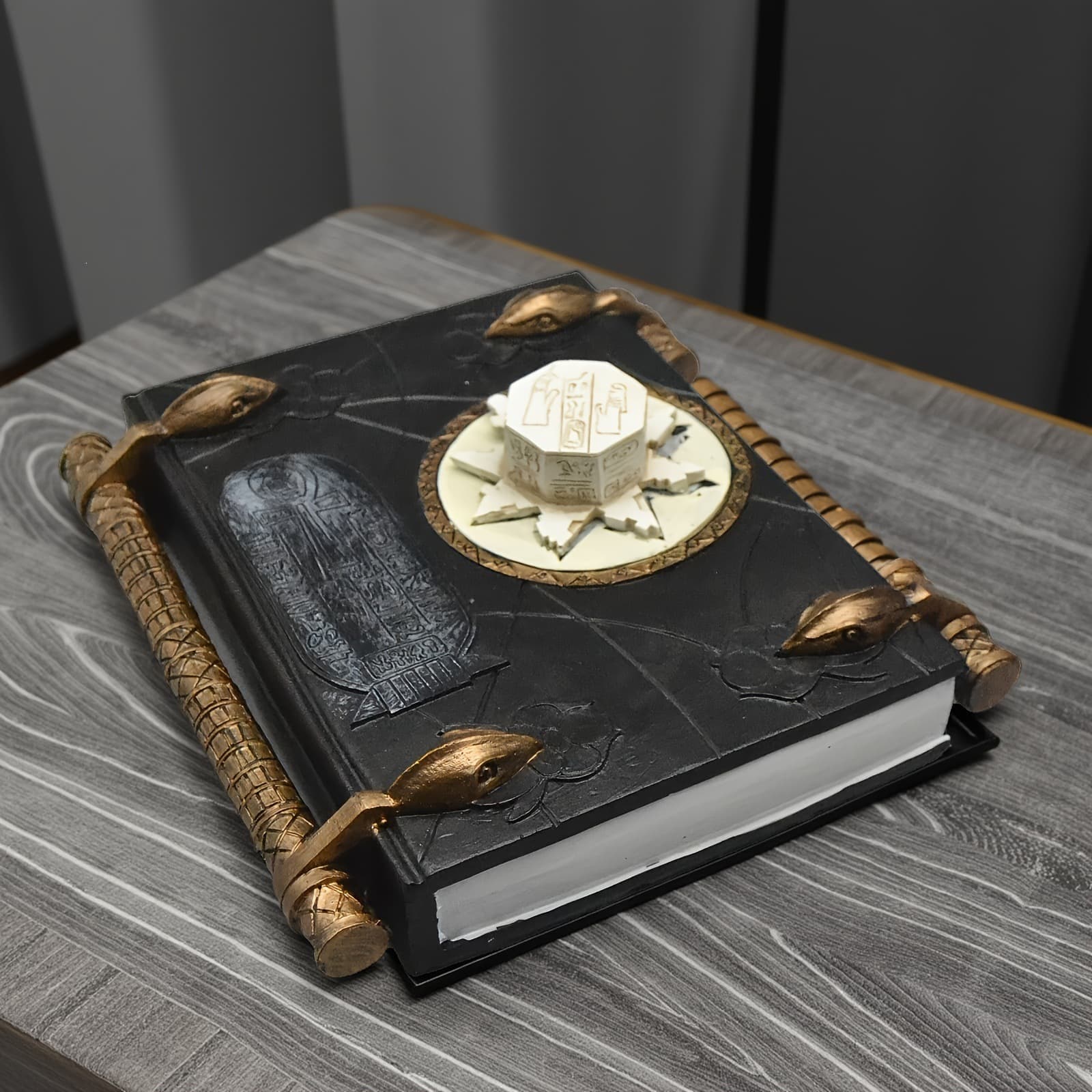 Cross-border new product Book Of The Dead Mummy Death Magic Book Resin Crafts Ornament Notepad
