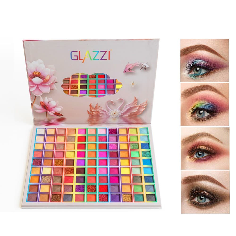 99-color large eyeshadow palette for multi-color makeup, COS stage performance with matte, shimmer, and glitter