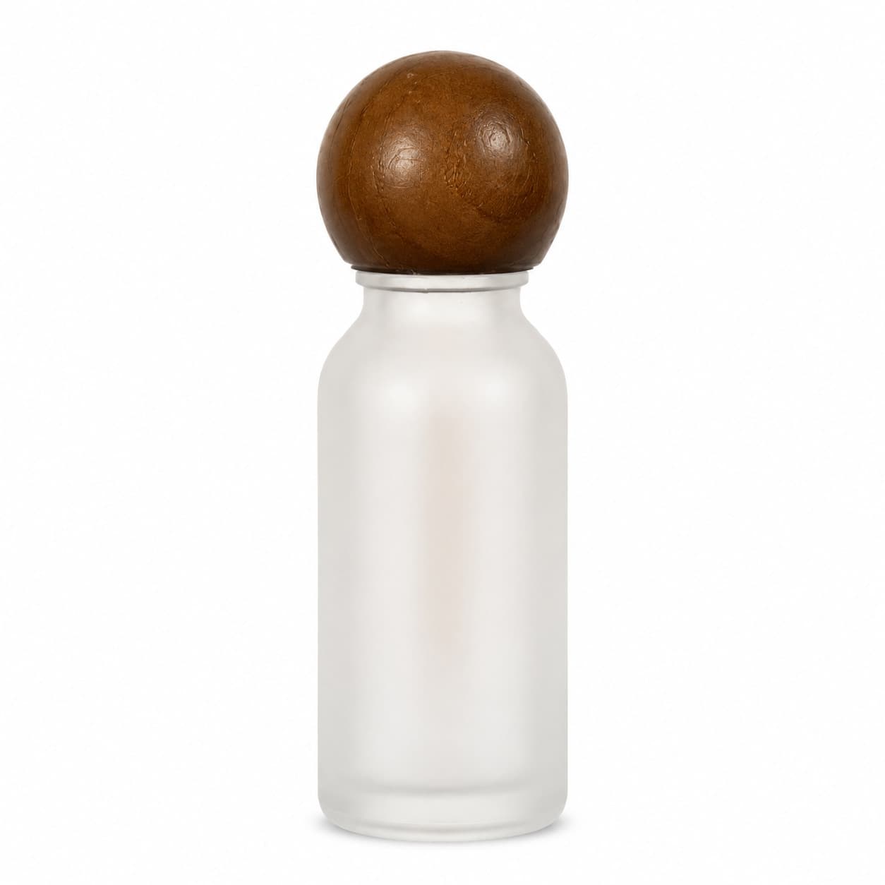 In Stock 15ml 20ml 30ml 50ml Walnut Wood Ring Essential Oil Bottle Food-Grade Glass Dropper Bottle Wholesale Small Capacity