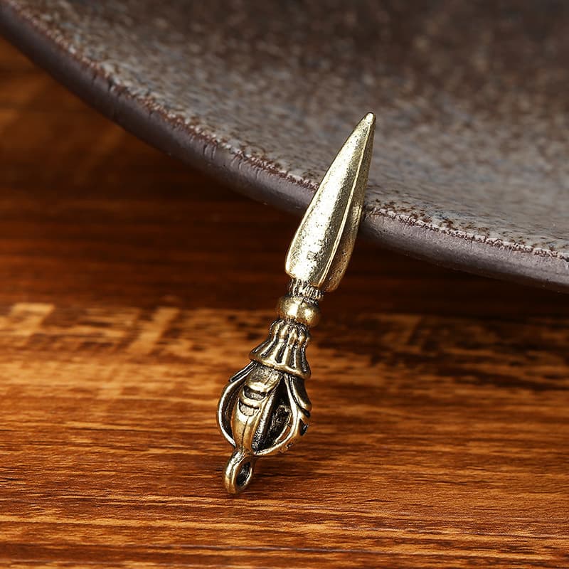 Imitation brass small copper Vajra pestle demon-subduing protective talisman pendant keychain ornament