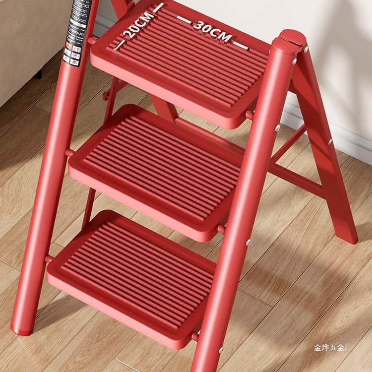 Household Folding Ladder, Thickened Multi-functional A-frame for Indoor Small-scale Ascending, 3-4 Step Ladder by Hua Jinye