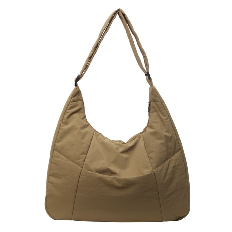 New Tote Bag for Female College Students, Crossbody Bag for Class, Commuter Shoulder Bag for Work, Nylon Fabric Bag, Large Bag for Winter Coats