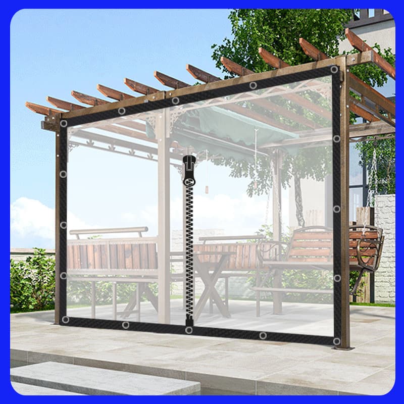 Cross-border sourcing, shipped directly from Amazon, transparent windproof and rainproof barrier cloth, factory direct, free shipping for one piece, tarpaulin