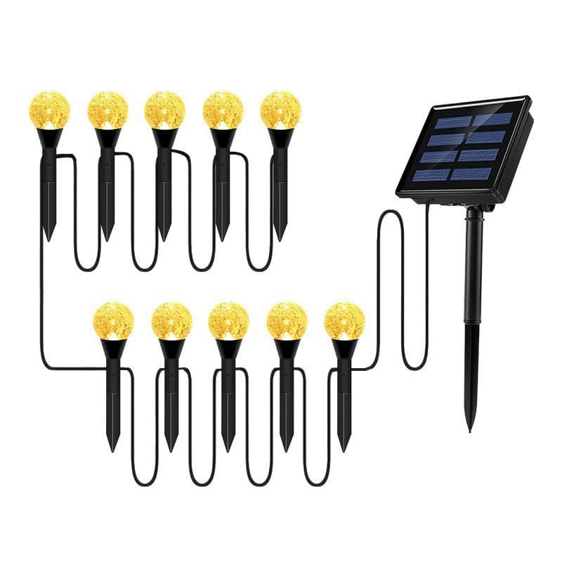 New Cross-Border Ground Insert Bubble Ball Solar String Lights Festival Atmosphere Garden Decoration Path Lawn Light
