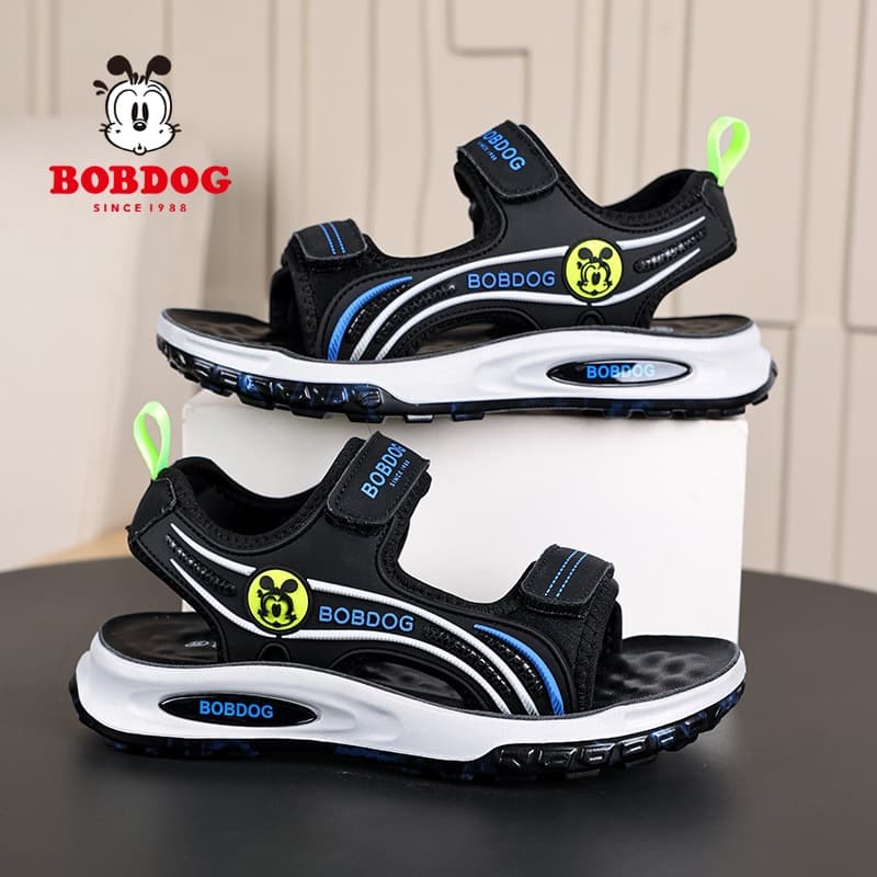 Babu Dou boys' sandals summer new style open-toe non-slip beach shoes for middle and large children primary school students soft-soled sports sandals