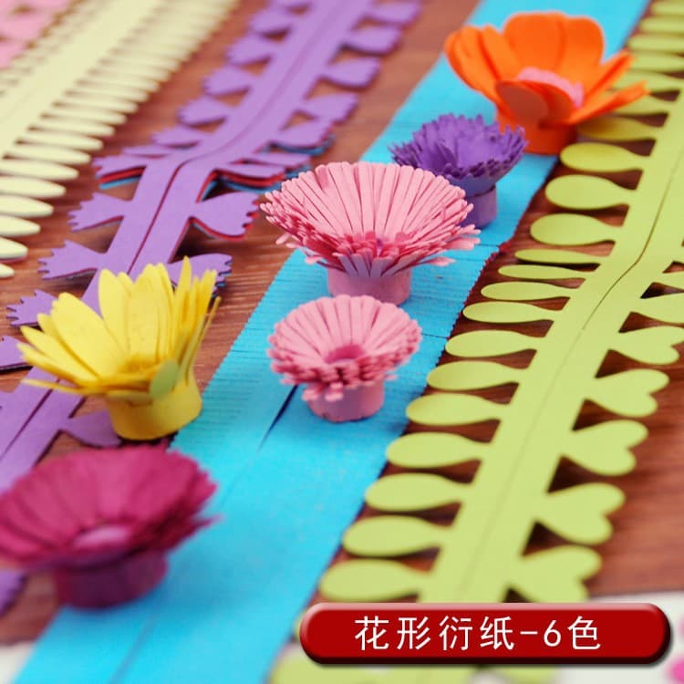 Handmade Colored Paper Strips for Quilling, Rolled Paper Flower Quilling, 3D Quilling Strips 9-color Set, Special Wholesale Price