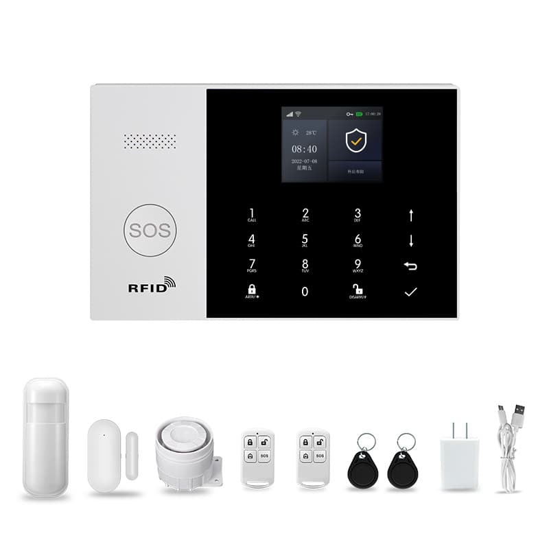 Home Security Alarm System WIFI GSM Alarm Host Mobile APP Tuya Smart Alarm Manufacturer