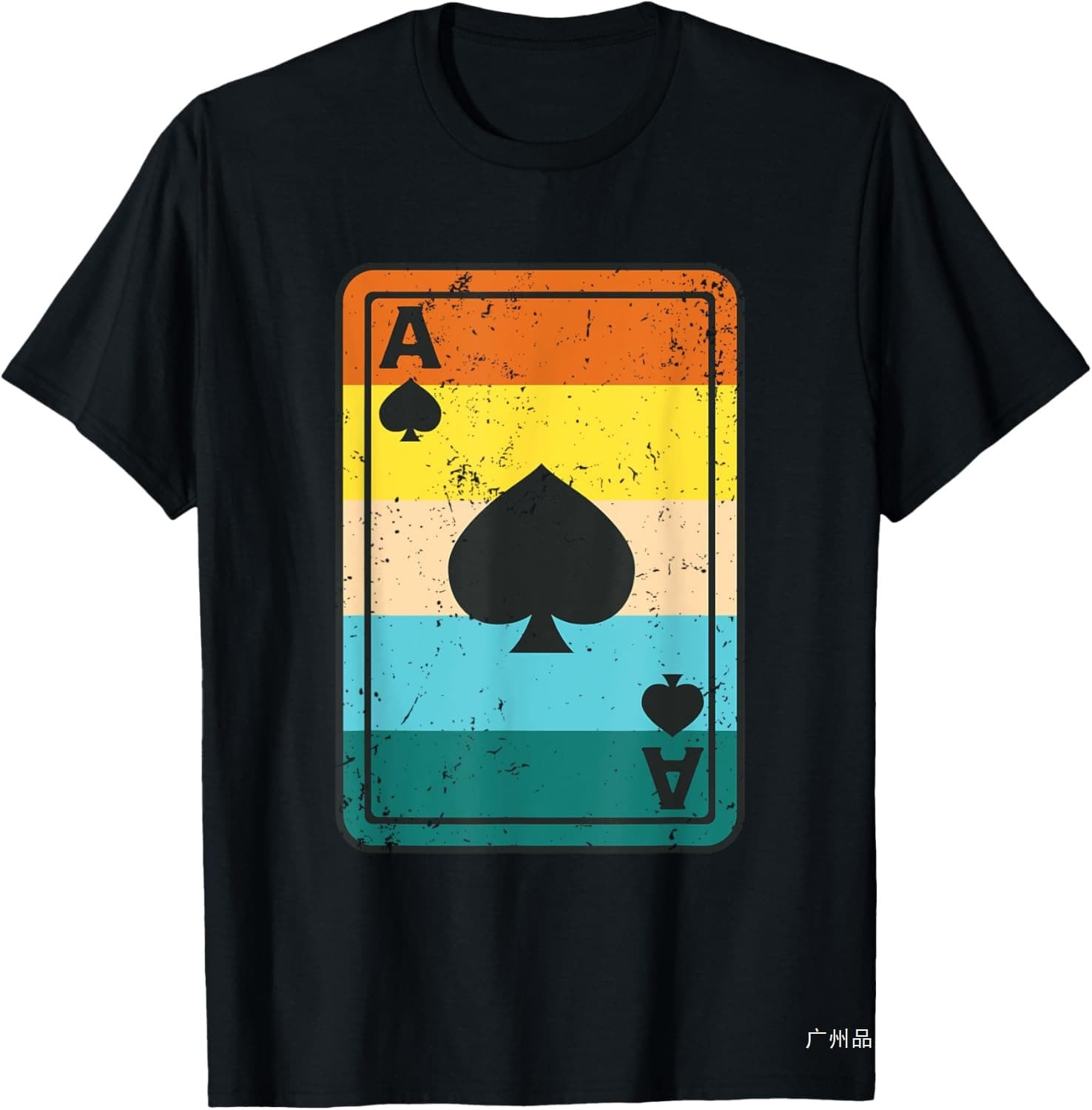 Casino Poker Player Gambling Retro Play Cards Ace of Spades T