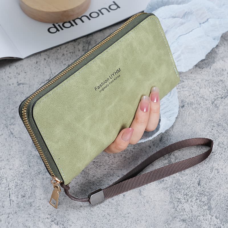 Factory Wholesale Women's Long Clutch Wallet Korean Style Multi-Function Card Holder Phone Bag Coin Purse Women's Wallet