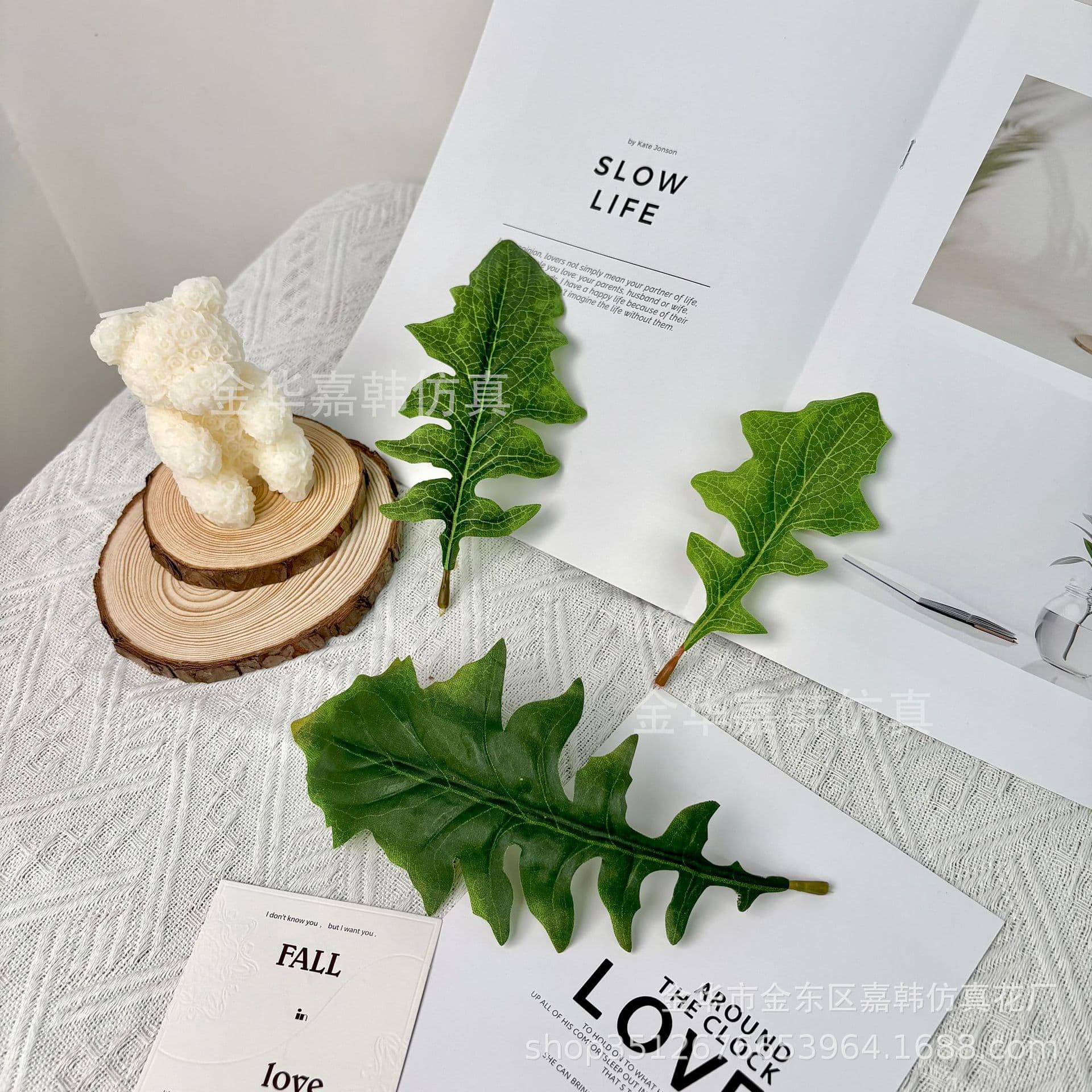 Artificial Chrysanthemum Leaf Silk Print Fabric Leaf, Imitation Small Serrated Leaf, Artificial Flower Leaf, Artificial Foliage Accessories