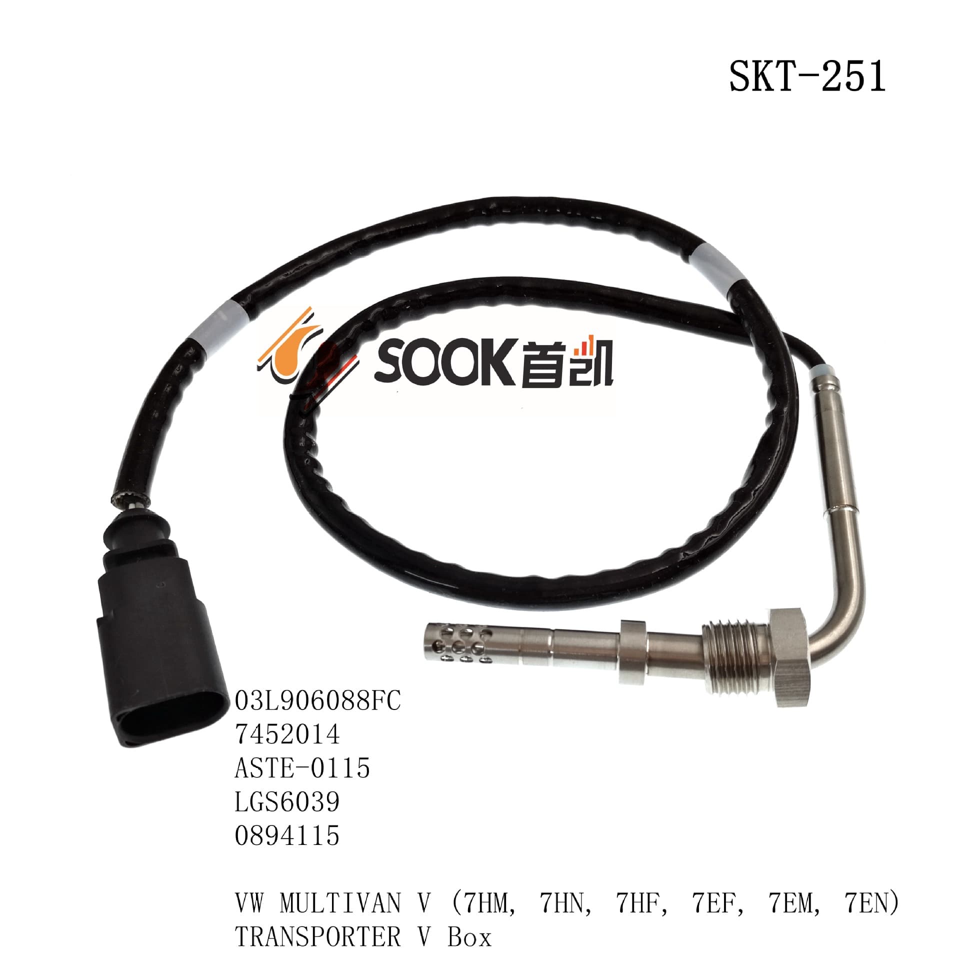 Automotive Exhaust Emission Exhaust Gas Temperature Sensor 03L906088FC SKT-251