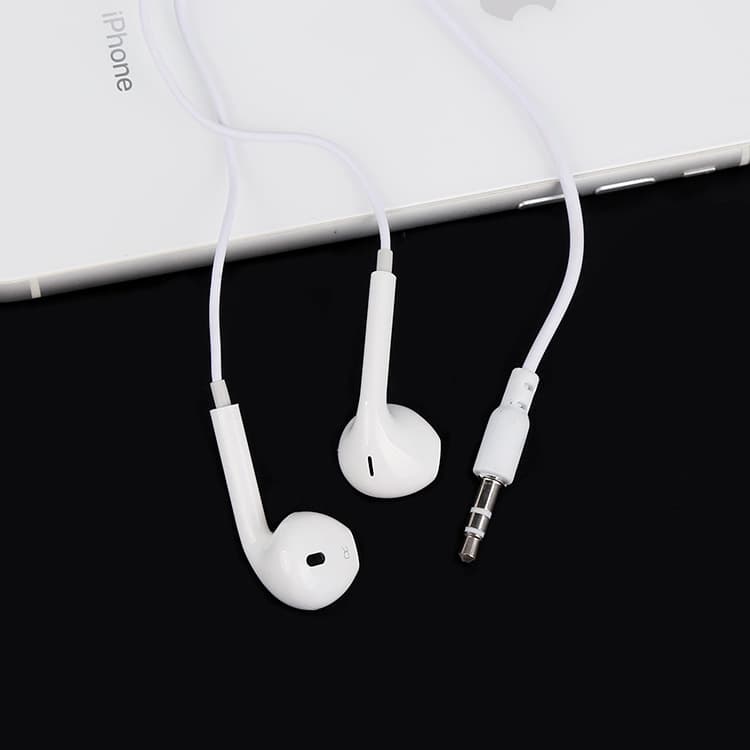 Factory stock Android phone music earphones without microphone, gift delivery, 3.5mm jack wired earbuds in retro style.
