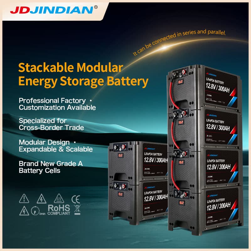 12.8V Stackable LFP Energy Storage Battery