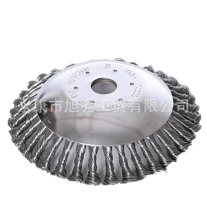 Weed Removal Wheel Steel Wire Wheel Lawn Mower Accessories 6 Inch 8 Inch Gas Engine Accessories Garden Tools Twisted Wire Disc Weed Removal Disc