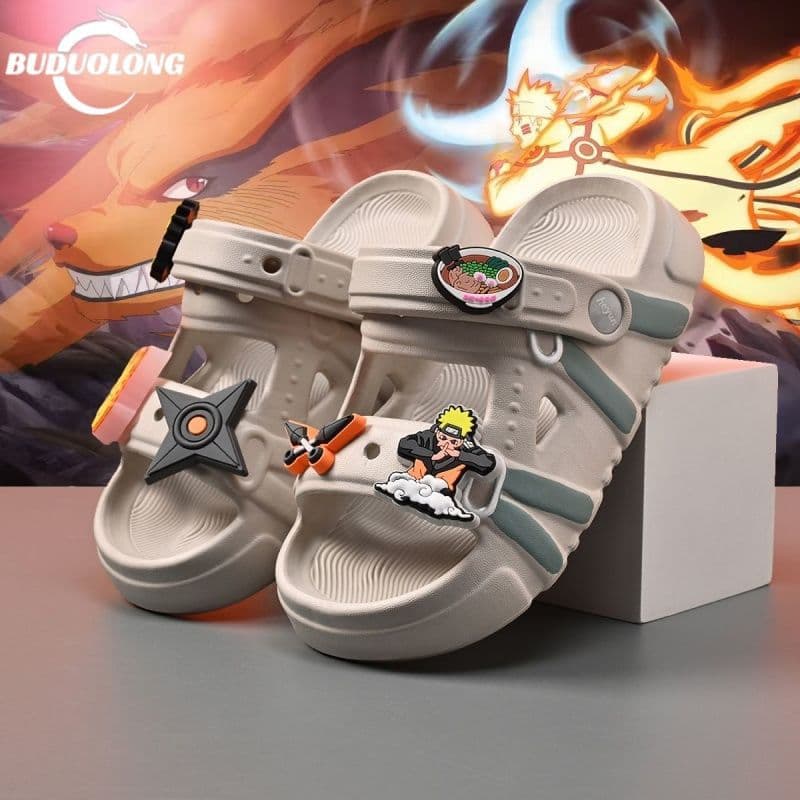 Naruto Children's Summer Sandals, Non-Slip, Boys' Outdoor Beach Shoes