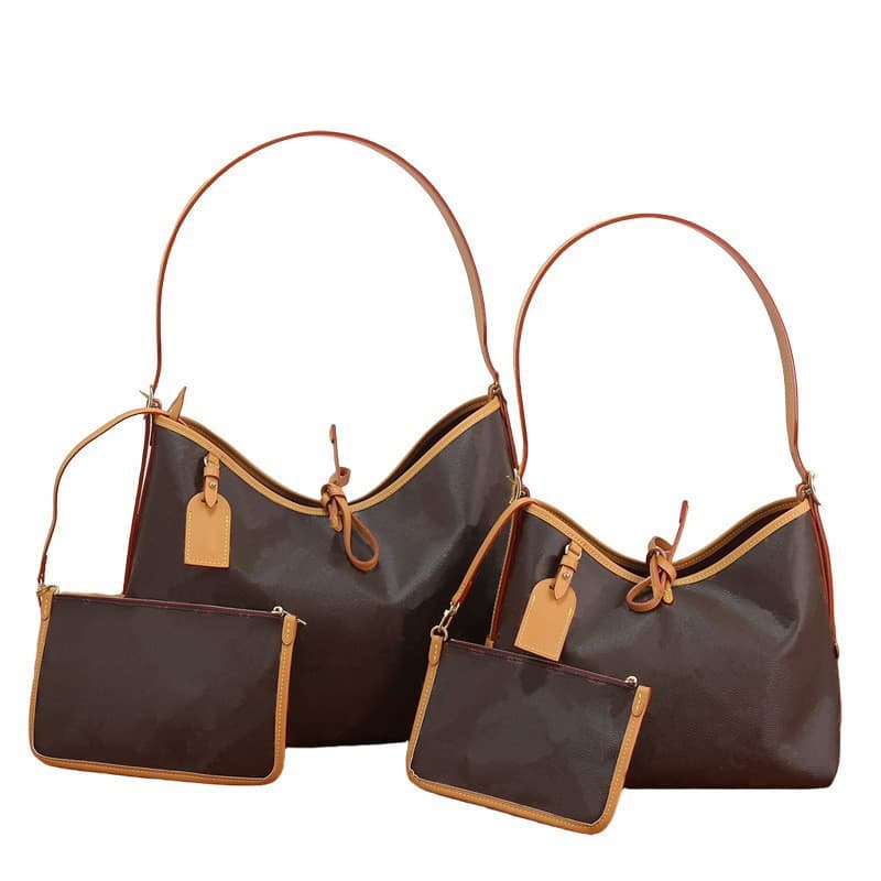 LV M46203 Carryall Small Tote Bag Classic Monogram Large Capacity Commuter Handbag Crossbody Louis Vuitton