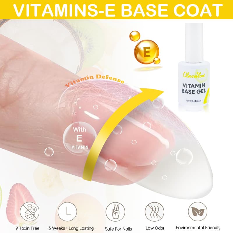 Best-selling Cross-border Strengthening Nail Repair Base Gel Vitamin Long-lasting Firm Gel Polish Reinforcement Gel Nail Salon Special