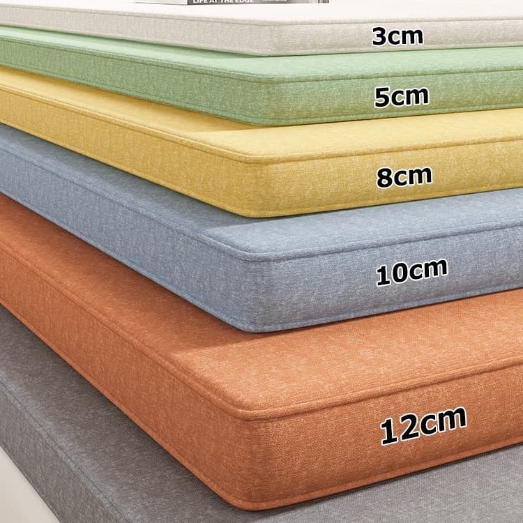 Removable and washable chenille bay window cushion, windowsill pad, 2023 new model, all-season use, balcony tatami rolled-edge seat cushion.