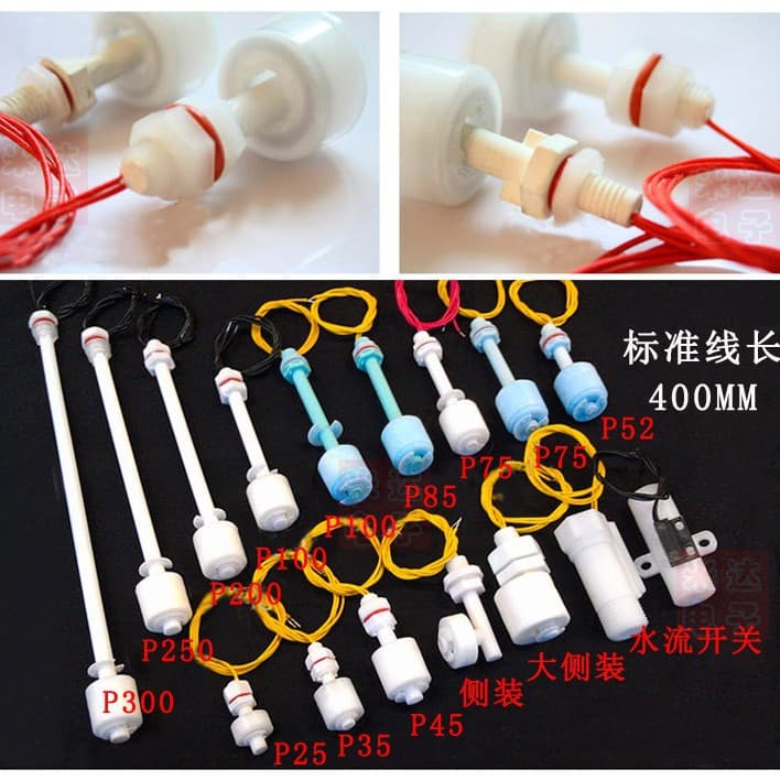 Free shipping PP material plastic mini float level switch reed switch acid and alkali resistant water level sensor controller