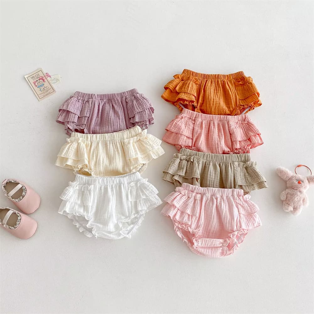 Cross-border Baby Girl Lace Skirt Pants Summer Infant Outdoor Big PP Pants Pumpkin Pants Children's Pants