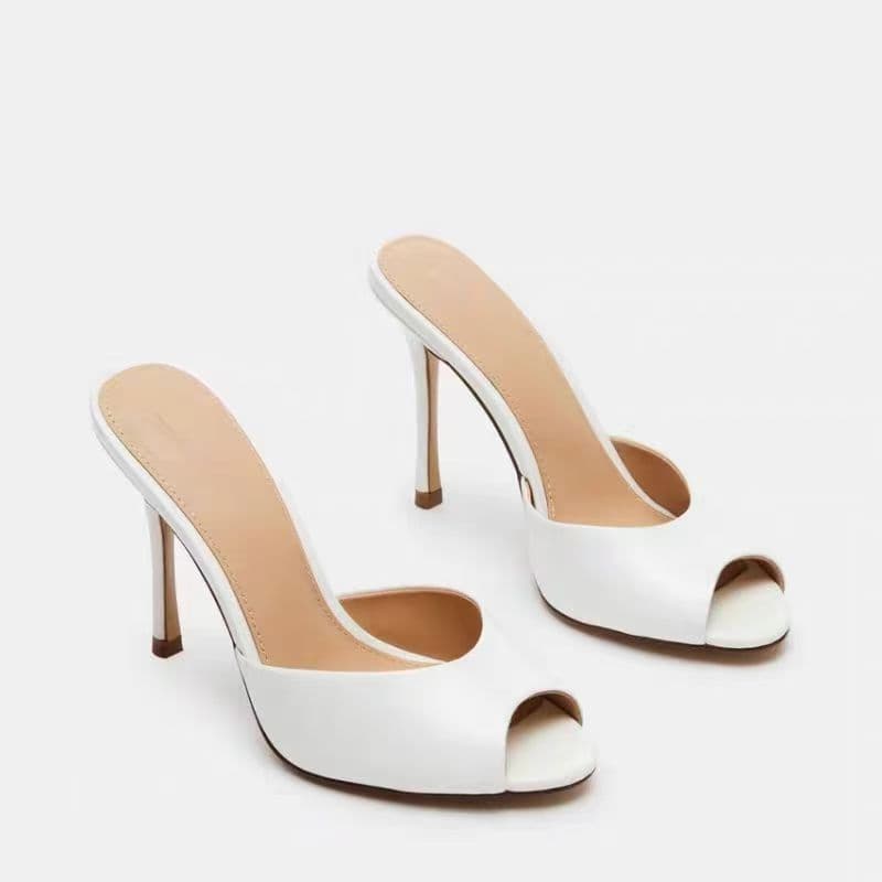Cross-border European and American fashion sandals, square toe patent leather stiletto women's shoes, export sandals women heels
