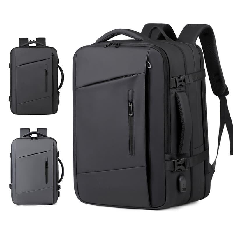 Men's Expandable Business Backpack, Large Capacity Backpack for Business Travel, Commuting, Multi-Functional Handheld Laptop Bag