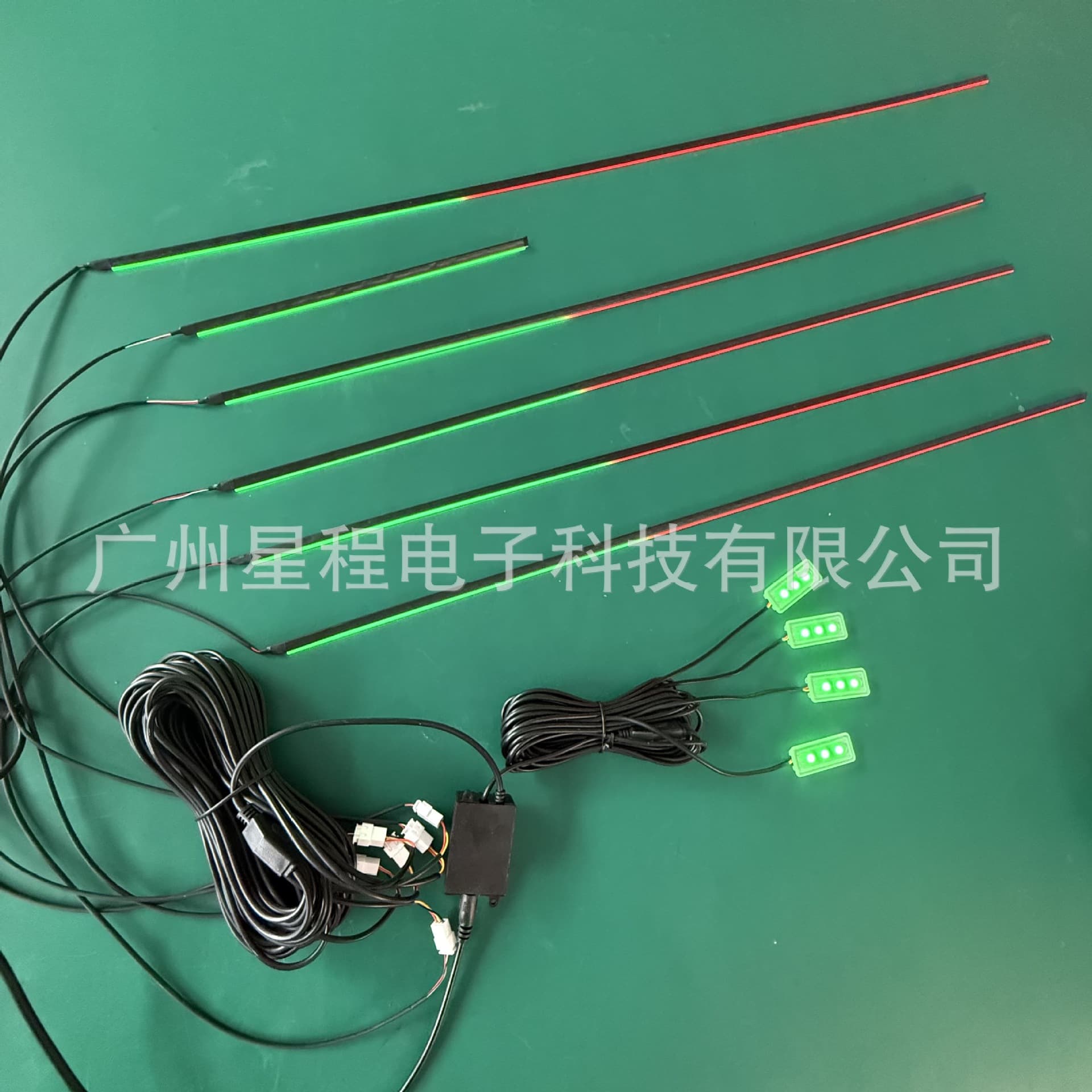 Car Ambient Light 10-Way RGB Colorful Interior Light APP Control Door Edge Light Center Console Light Footwell Light Kit