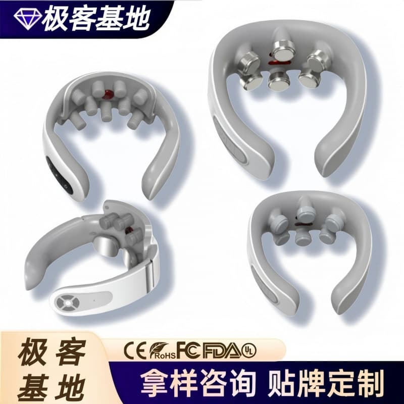 Neck Massager Cervical Massager with Pulse Heating Therapy Hot Compress Electric Therapy Portable