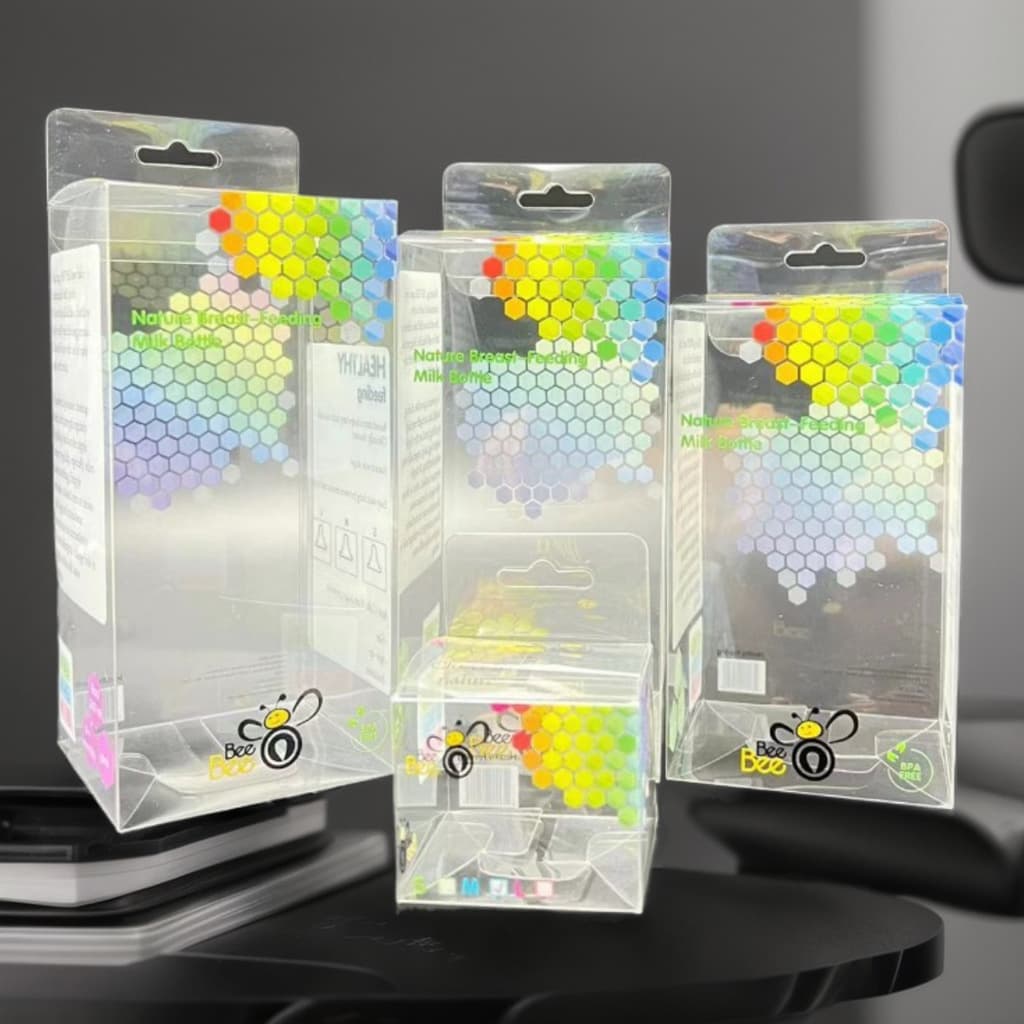 Customized frosted plastic PVC packaging boxes, PP transparent folding boxes, PET universal packaging boxes