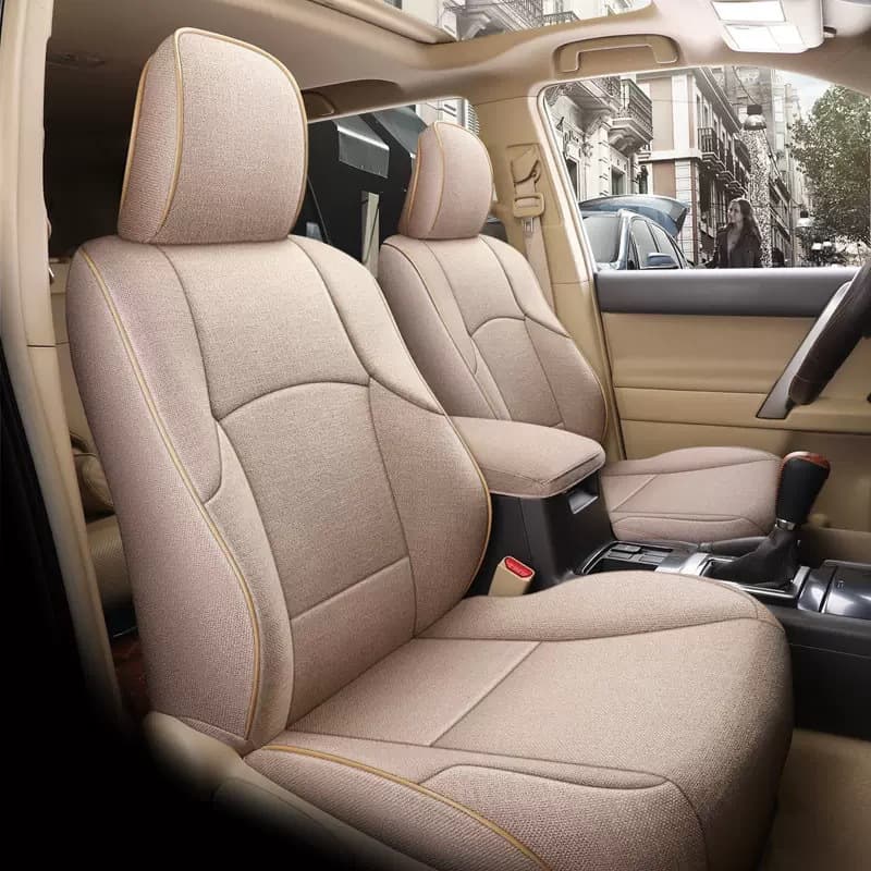 [Cross-border] Toyota 4Runner 11-24 Prado linen seat cover fully surrounded car seat cushion
