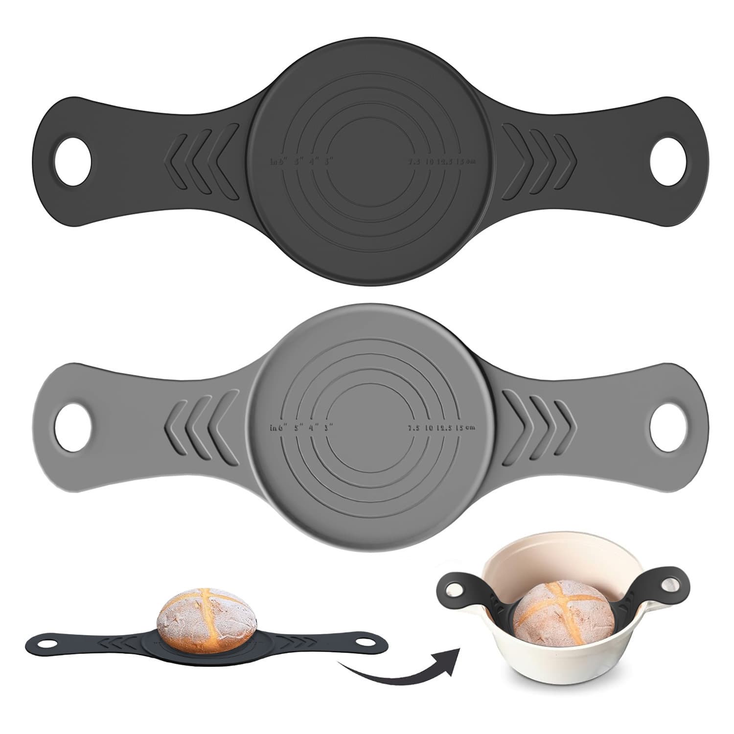 Silicone Bread Release Mat Non-Stick Double Ear Bread Sling Dutch Oven Bread Baking Mat