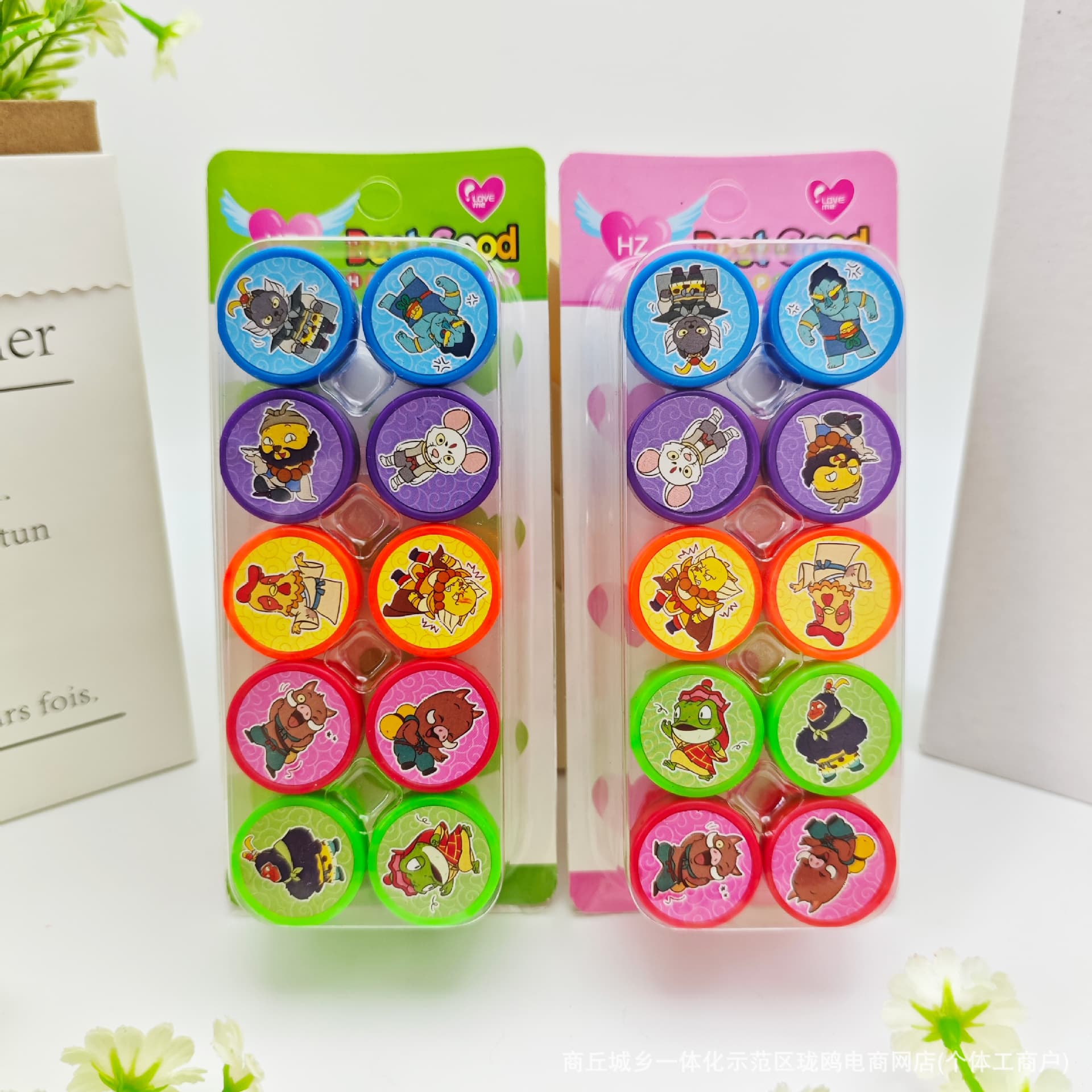Langlang Mountain little monsters 10-piece stamps cartoon movie merchandise prizes clear patterns high-value creative wholesale