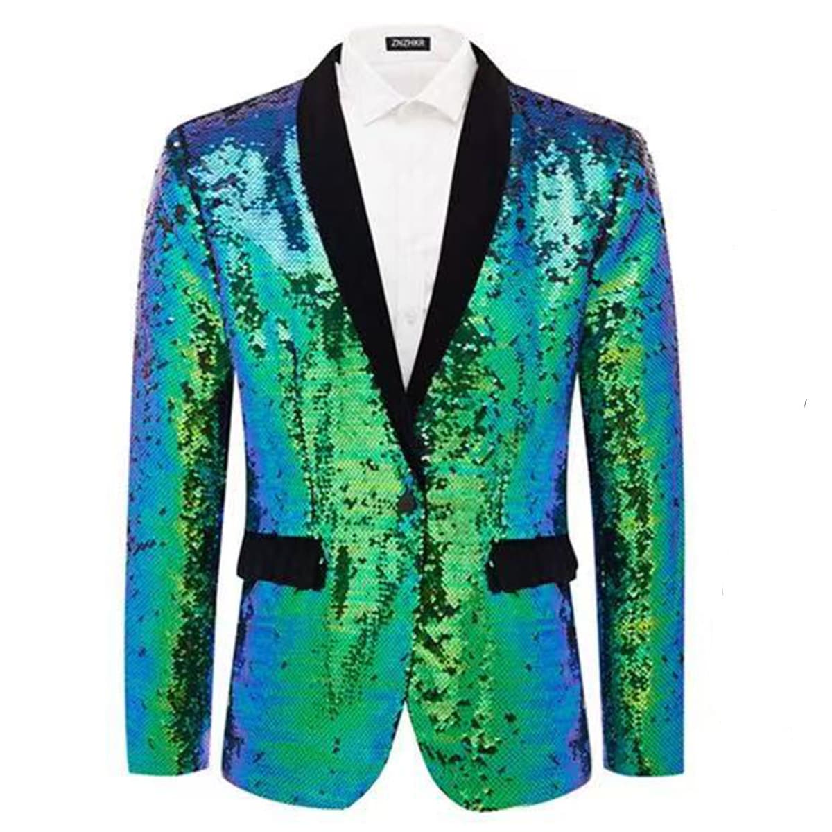AliExpress cross-border men's fashion sequined suit dress jacket men's host performance nightclub DJ clothing suit