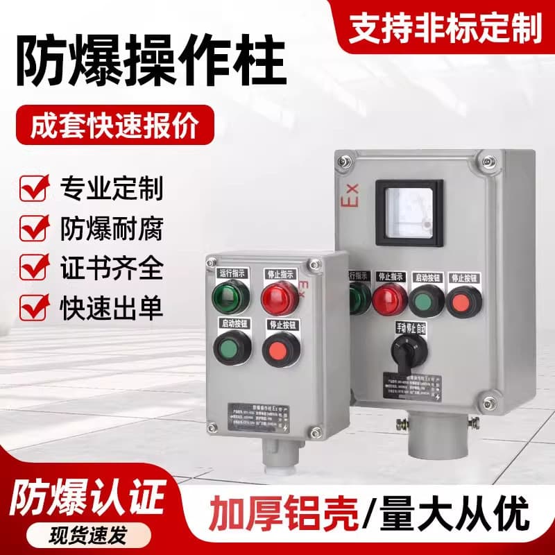 Explosion-proof instrument box, socket switch control box, distribution power maintenance power, heating rod socket switch operating column