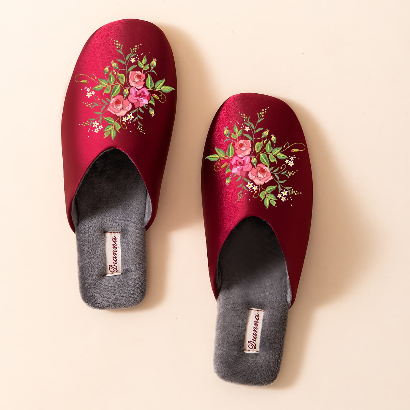 Women's home cotton slippers autumn and winter warm plus velvet comfortable floor shoes high-looking light luxury national style couple slippers for men