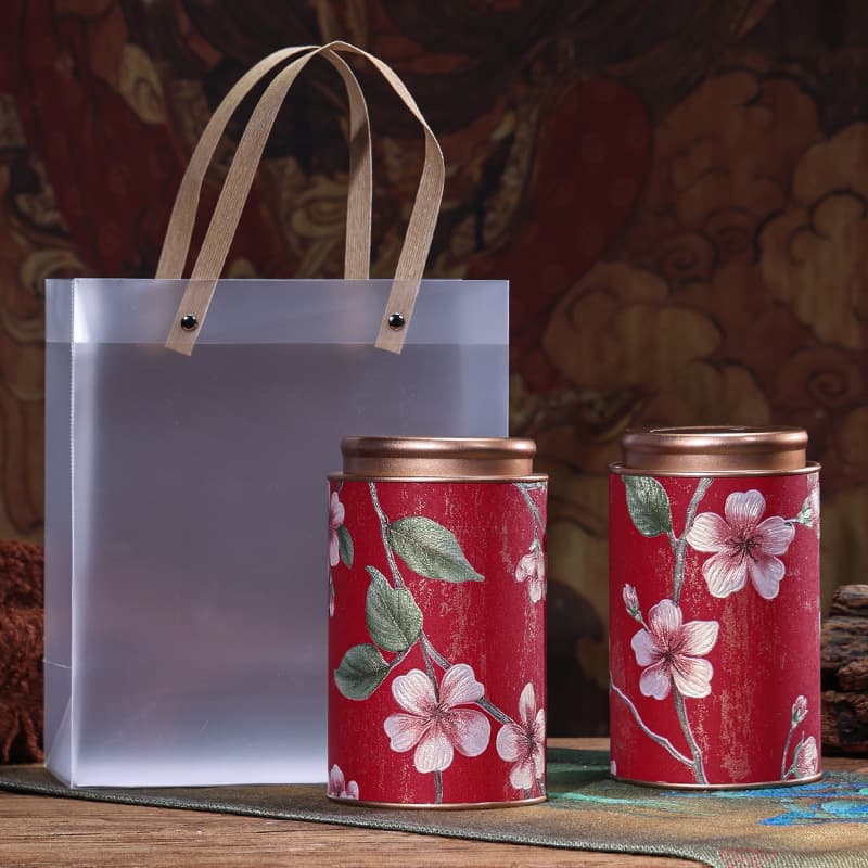 Chinese Style Premium Tea Canister, High-End Flower Tea, Black Tea, Green Tea, White Tea Universal Airtight Jar, Luxury Gift Box Packaging