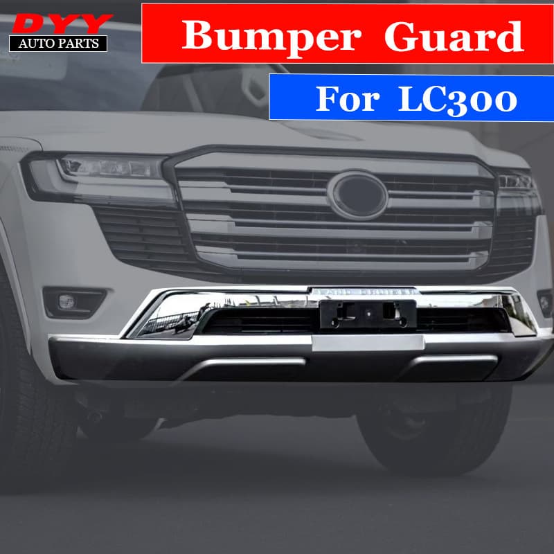 Front and Rear Bumper Trim Upgrade Kit for 2022 Land Cruiser LC300 - High-Trim Front Bumper Molding Modification Accessories