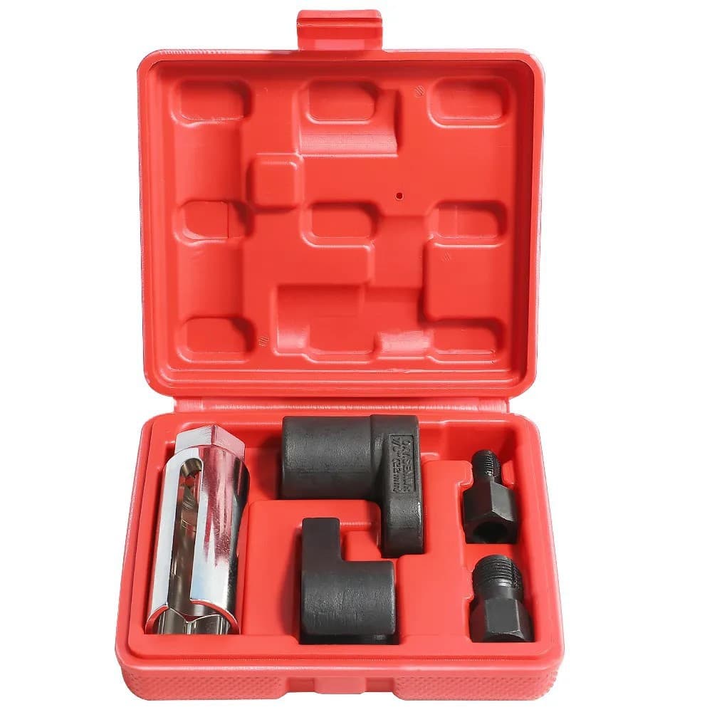 5-piece oxygen sensor sleeve disassembly sleeve, including oxygen sensor sleeve, Japanese-style wire tap oxygen sensor sleeve.